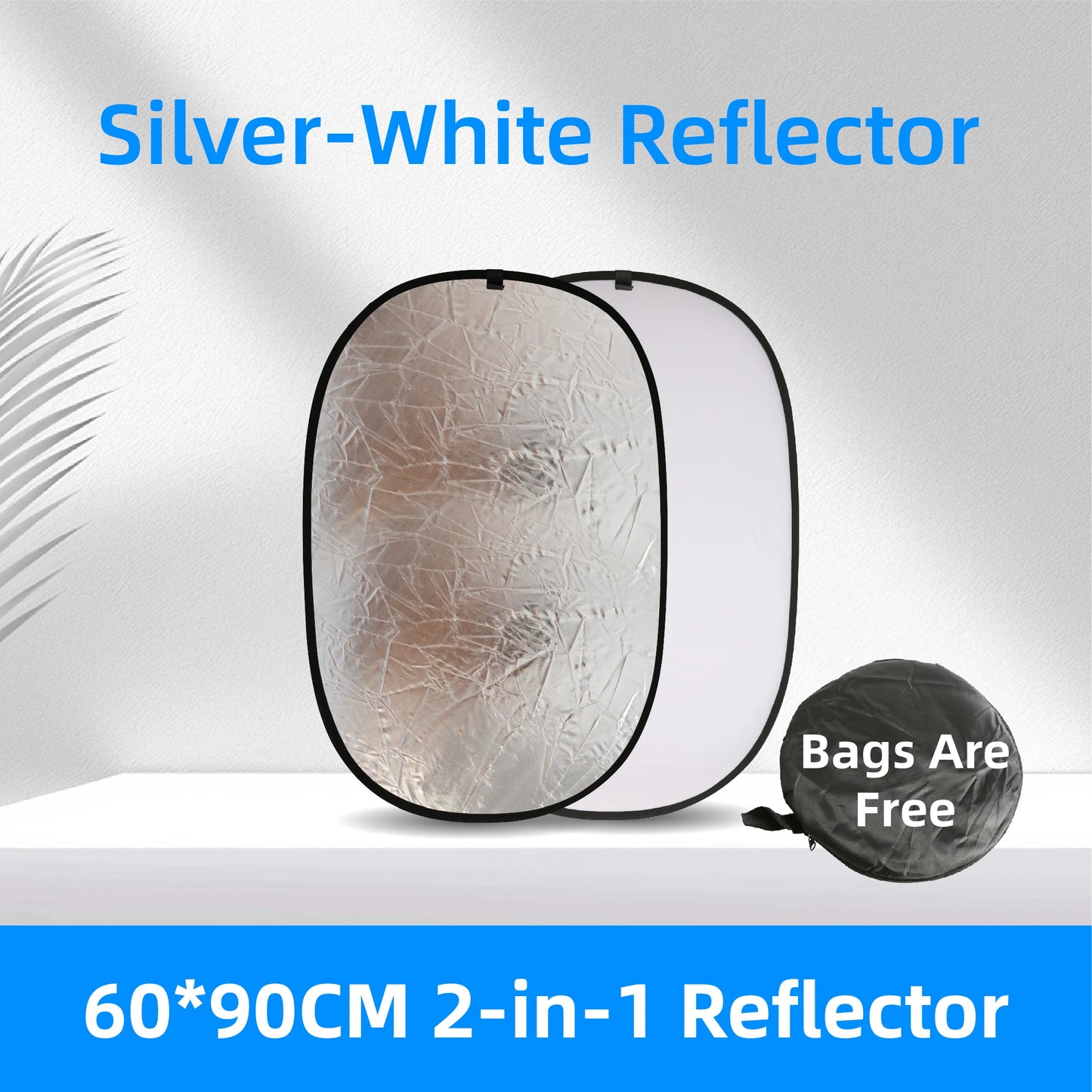 RF02 24"Reflector 5In1 60X90CM 90X120CM 2In1 Silver White Gold Portable Collapsible Soft Light round Photography for Studio 7In1